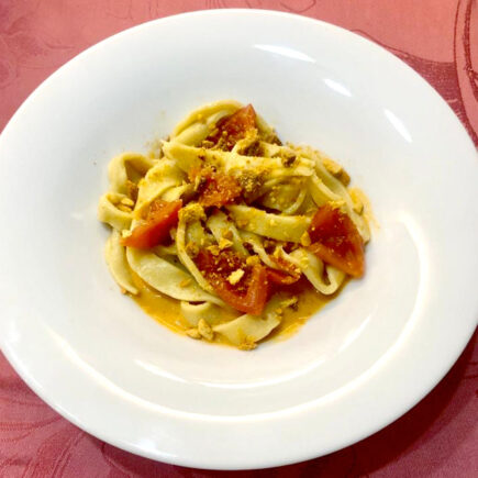 tagliatelle con crema di funghi